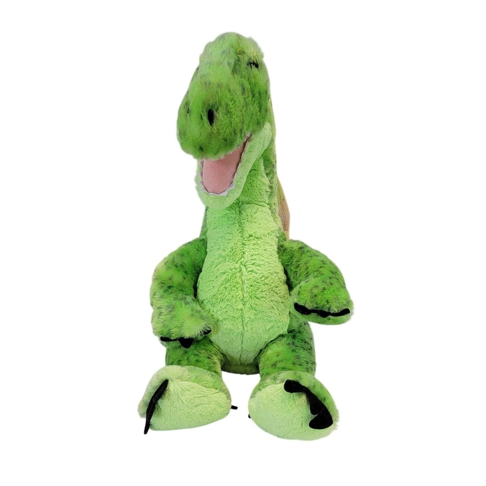 Build a Bear Workshop Green Spotted Dinosaur Plush Stuffed Animal Toy